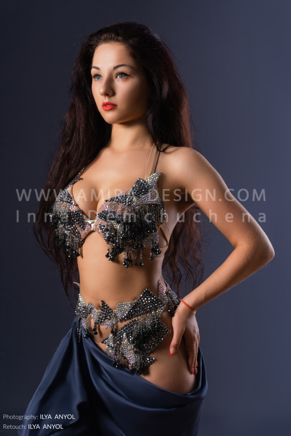Professional bellydance costume (classic 174a)